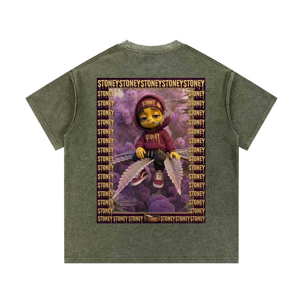 pre harvest Mineral Wash Waffle Knit T-Shirt
