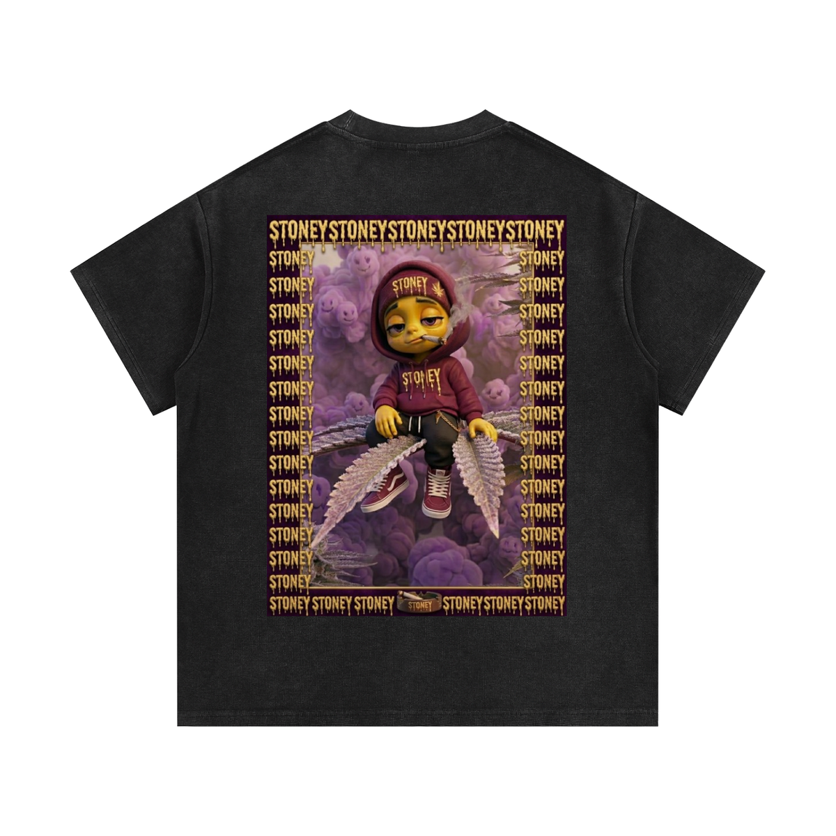 pre harvest Mineral Wash Waffle Knit T-Shirt