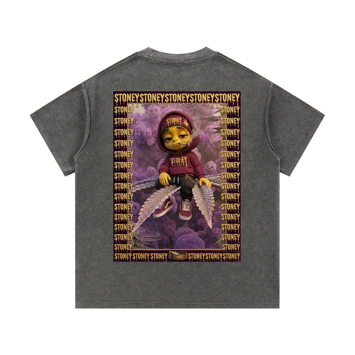 pre harvest Mineral Wash Waffle Knit T-Shirt